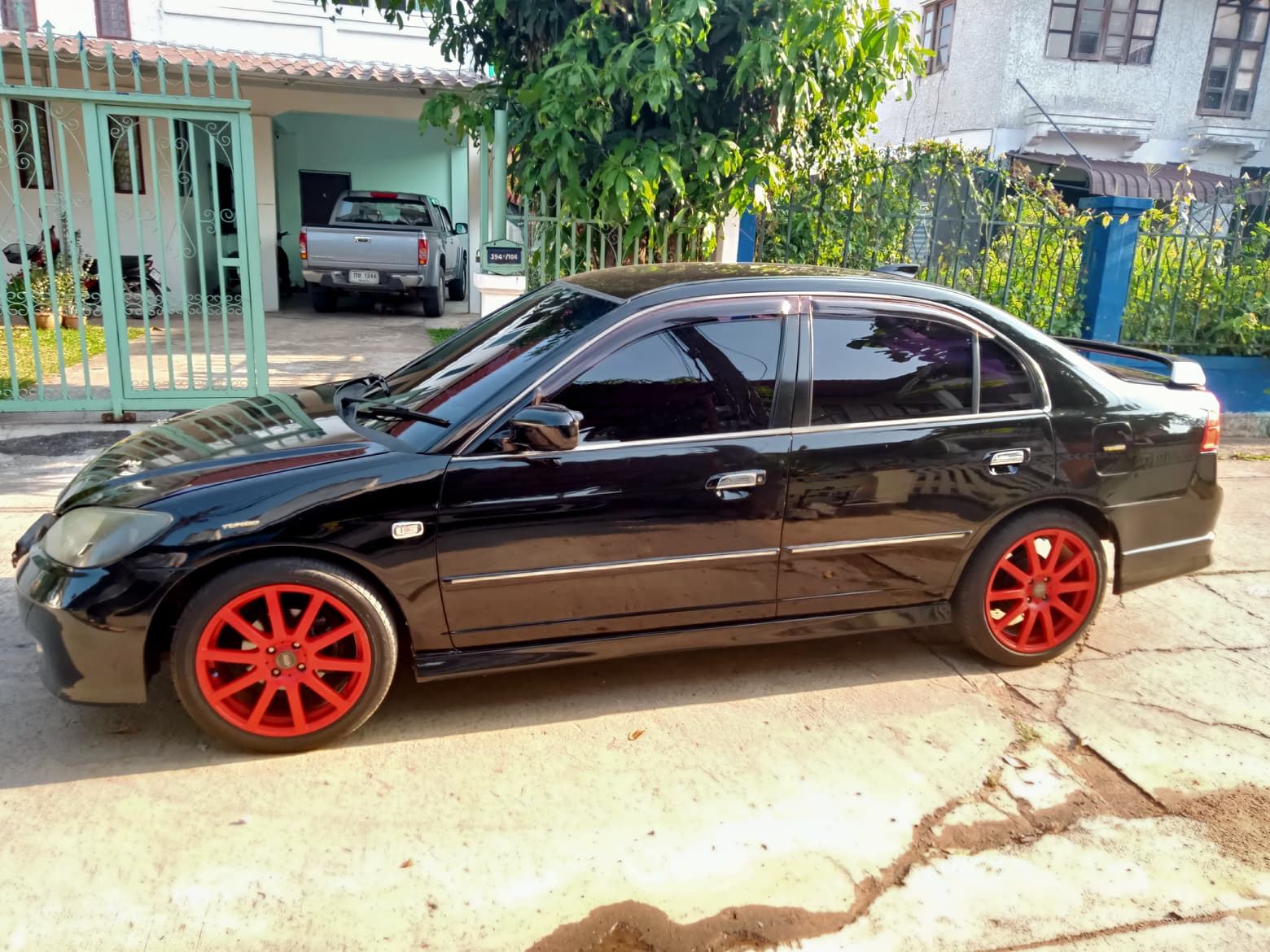 2002 Honda Civic ES (Dimension) โฉม ตาเหยี่ยว สีดำ (รูปที่ 2)