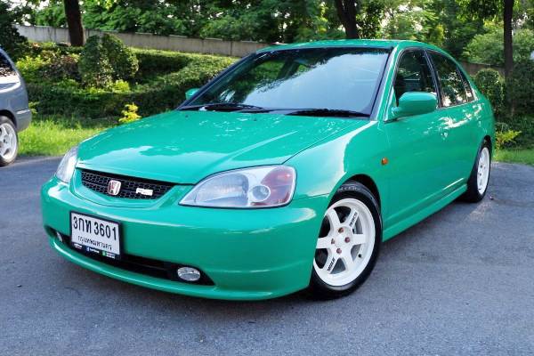 2001 Honda Civic ES (Dimension) สีเขียว