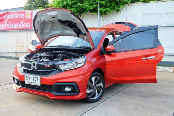 2017 Honda Mobilio สีส้ม (รูปที่ 7)
