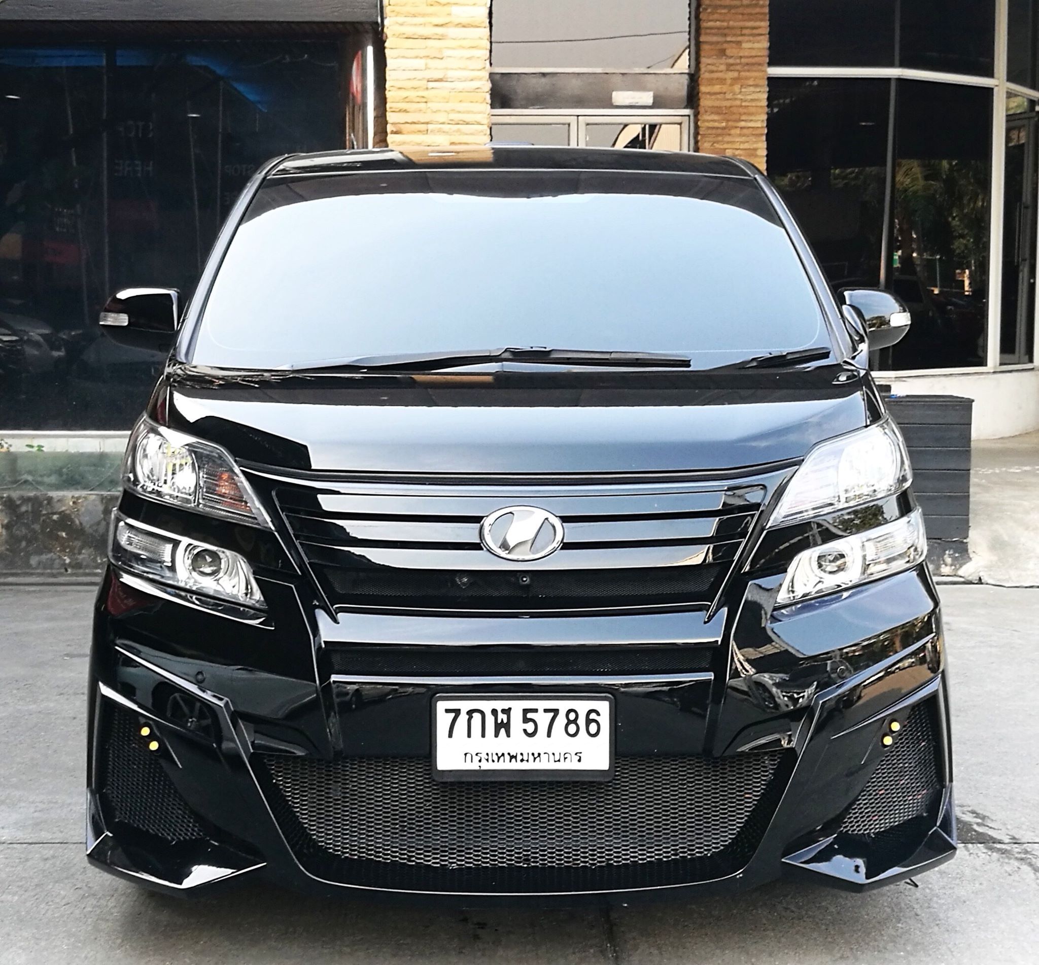 2008 Toyota Vellfire สีดำ (รูปที่ 3)
