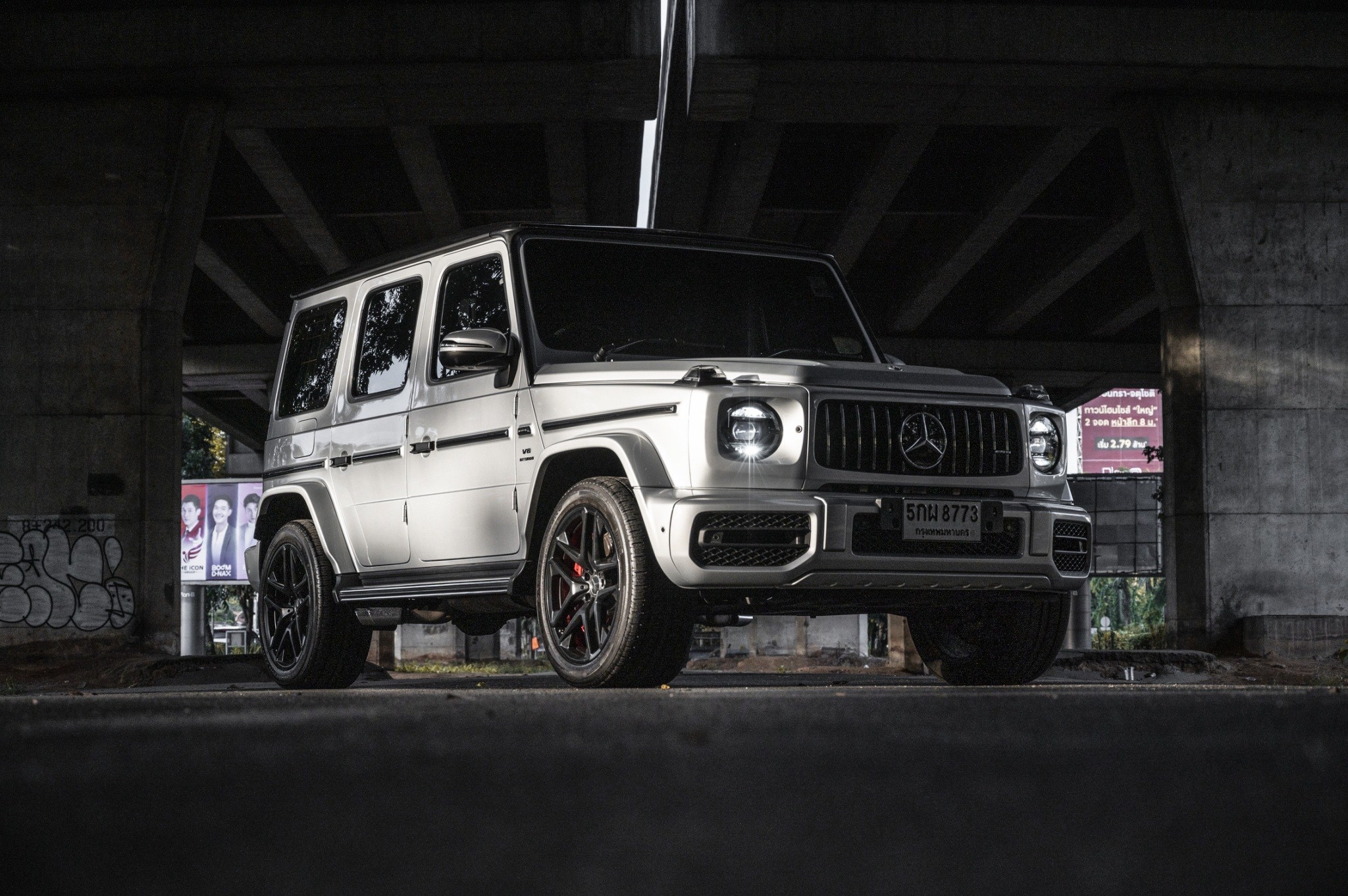 2021 Mercedes-Benz G63 สีเงิน (รูปที่ 3)