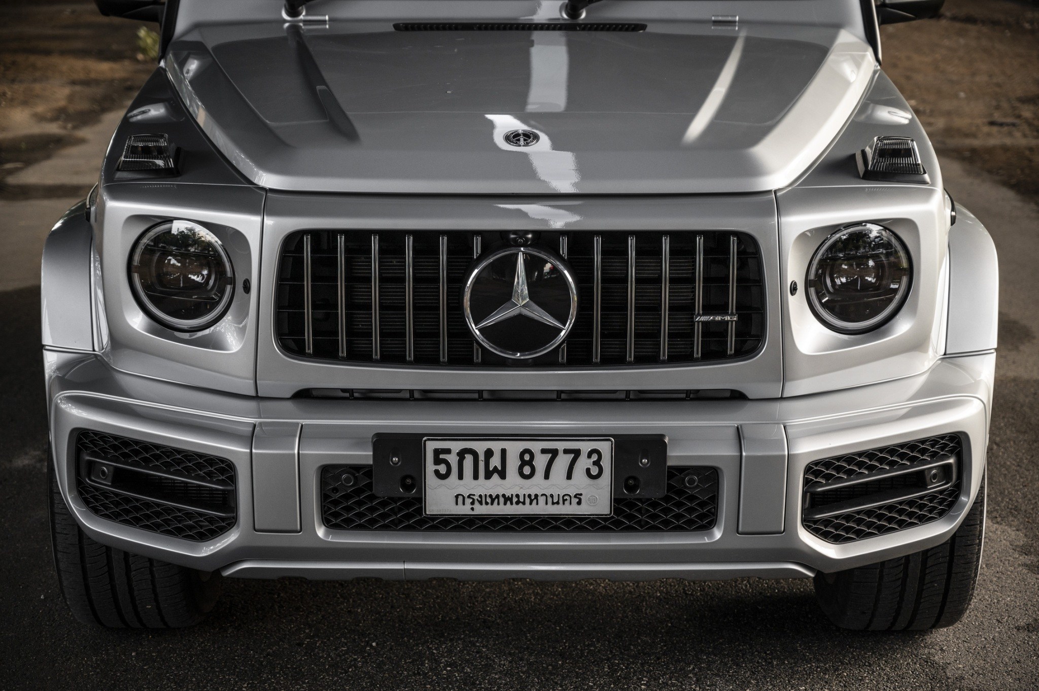 2021 Mercedes-Benz G63 สีเงิน (รูปที่ 4)