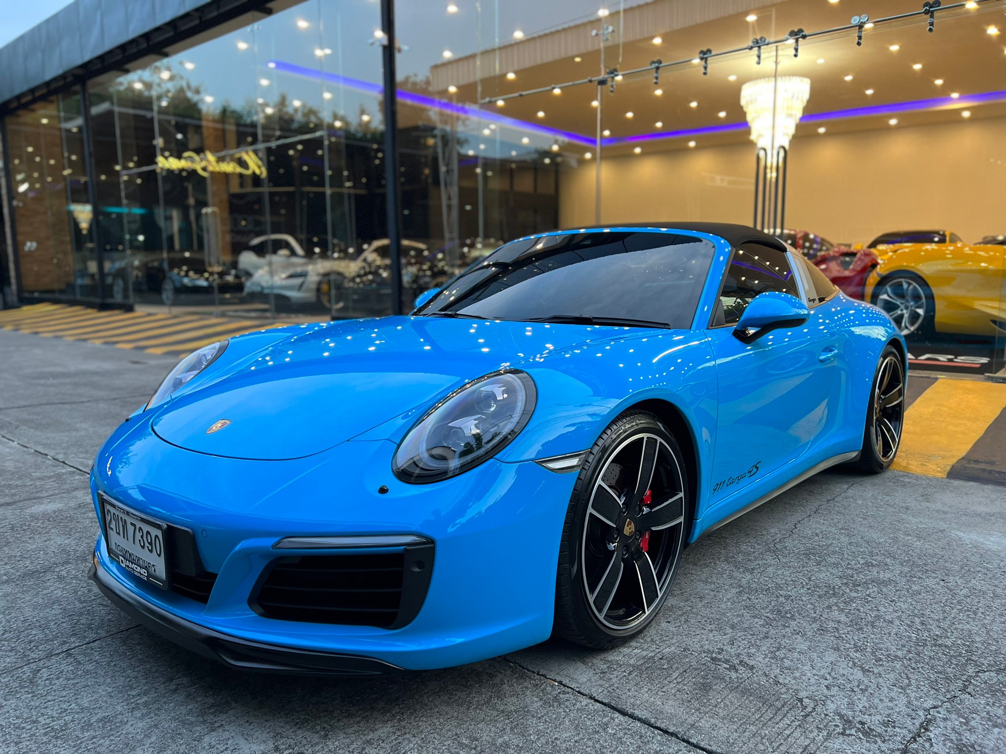 2022 Porsche Carrera 991.2 Targa4S Miamiblue สีฟ้า (รูปที่ 16)