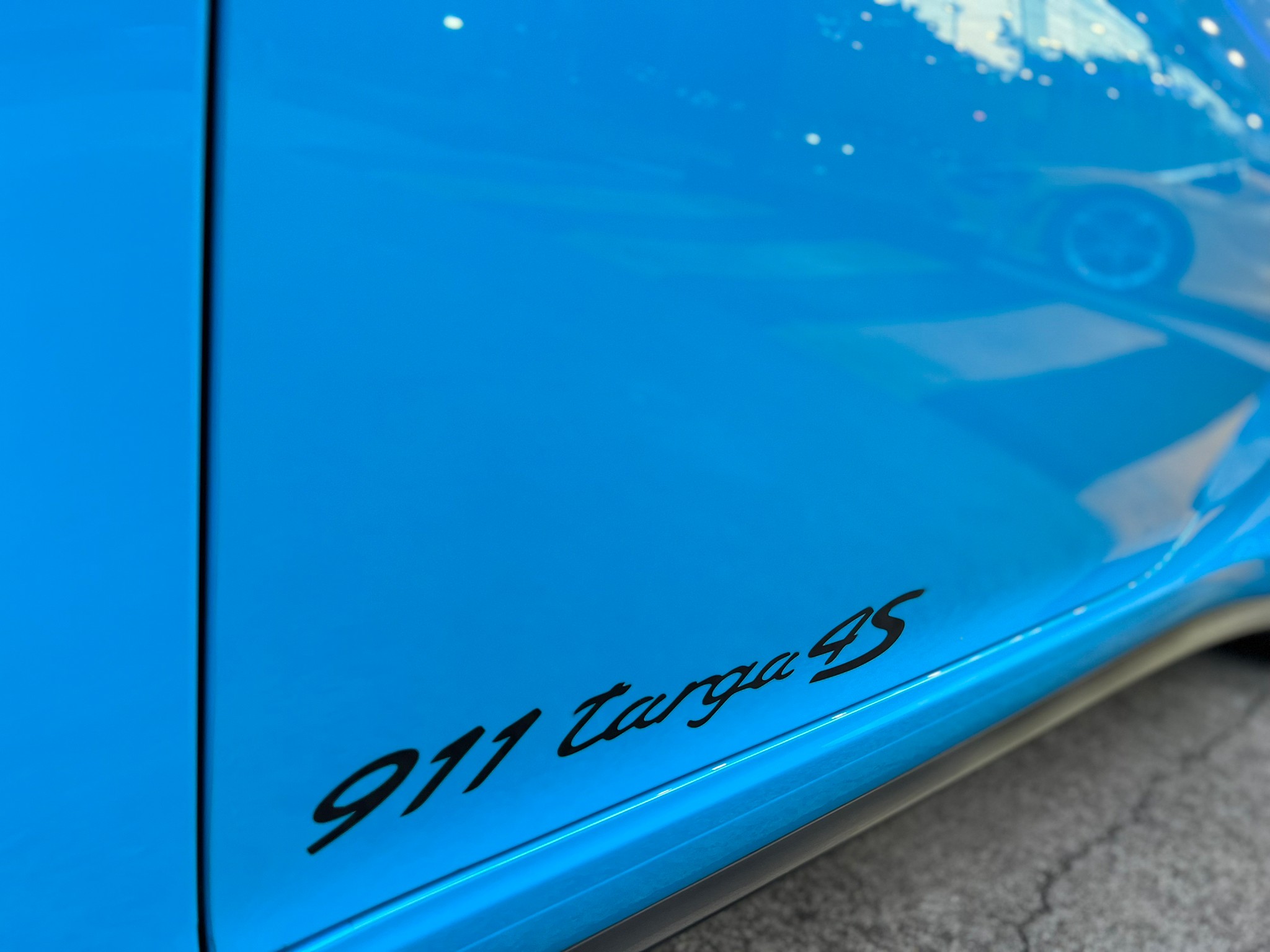 2022 Porsche Carrera 991.2 Targa4S Miamiblue สีฟ้า (รูปที่ 5)