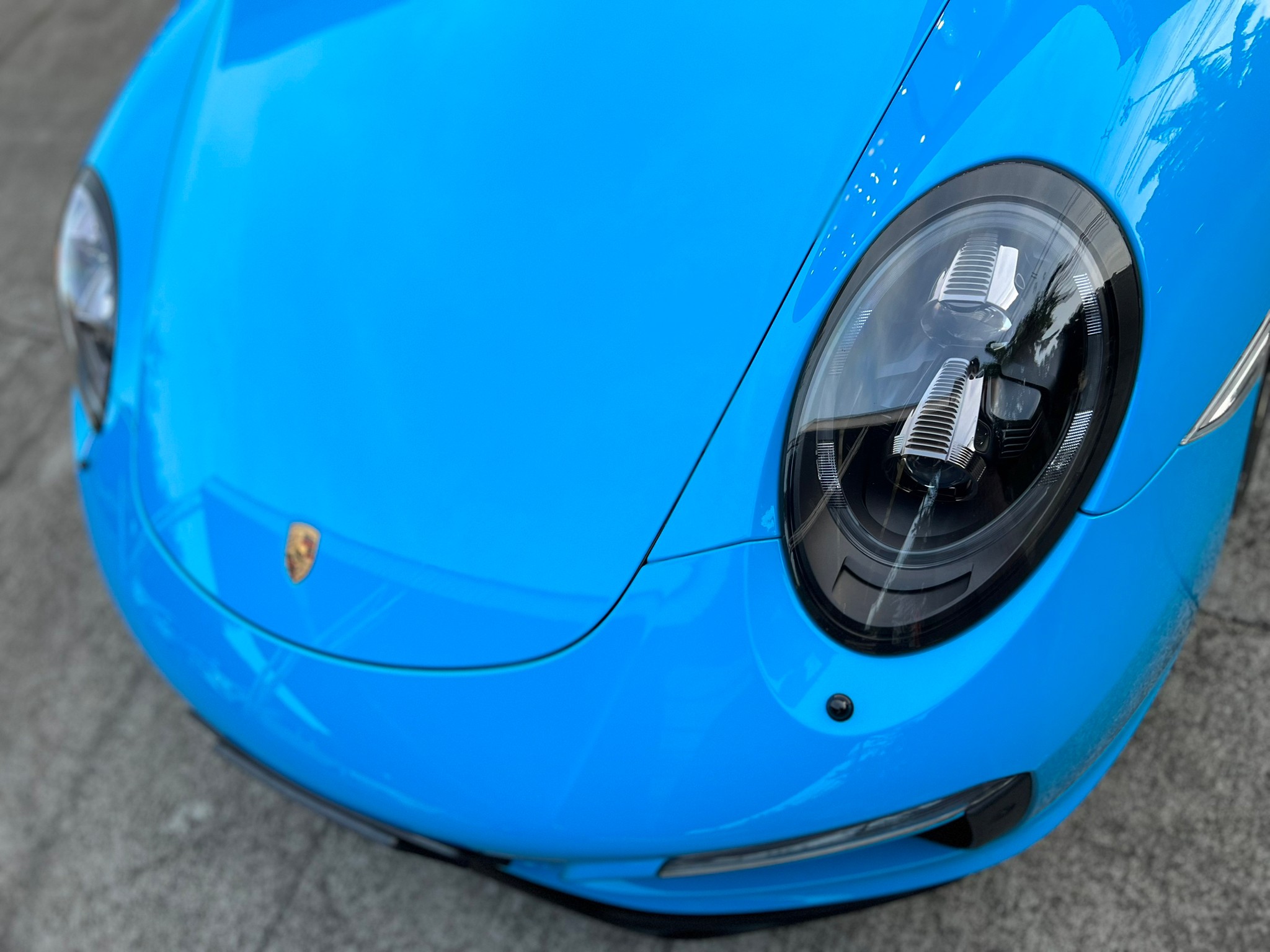 2022 Porsche Carrera 991.2 Targa4S Miamiblue สีฟ้า (รูปที่ 2)