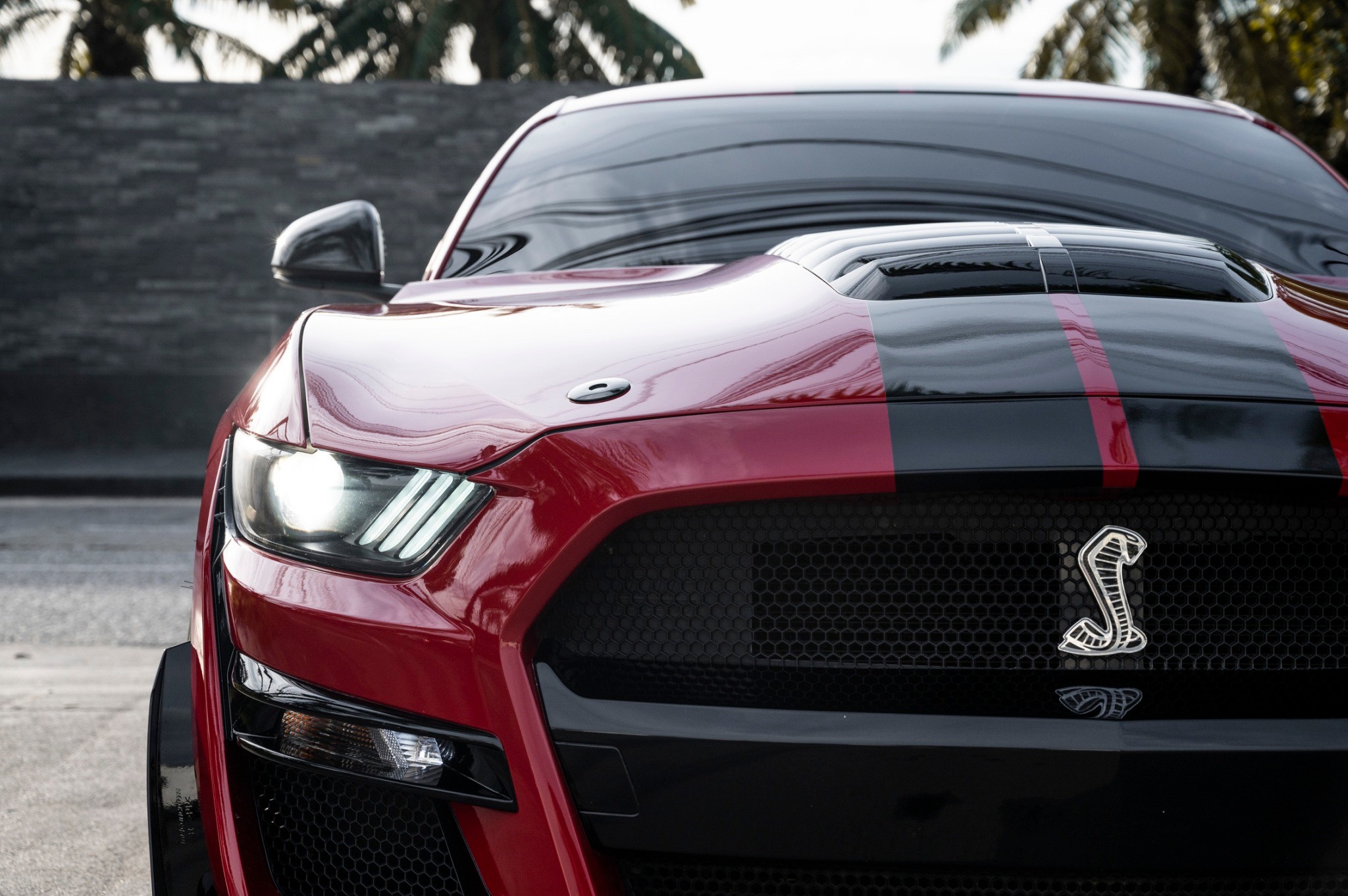 2016 Ford Mustang สีแดง (รูปที่ 2)