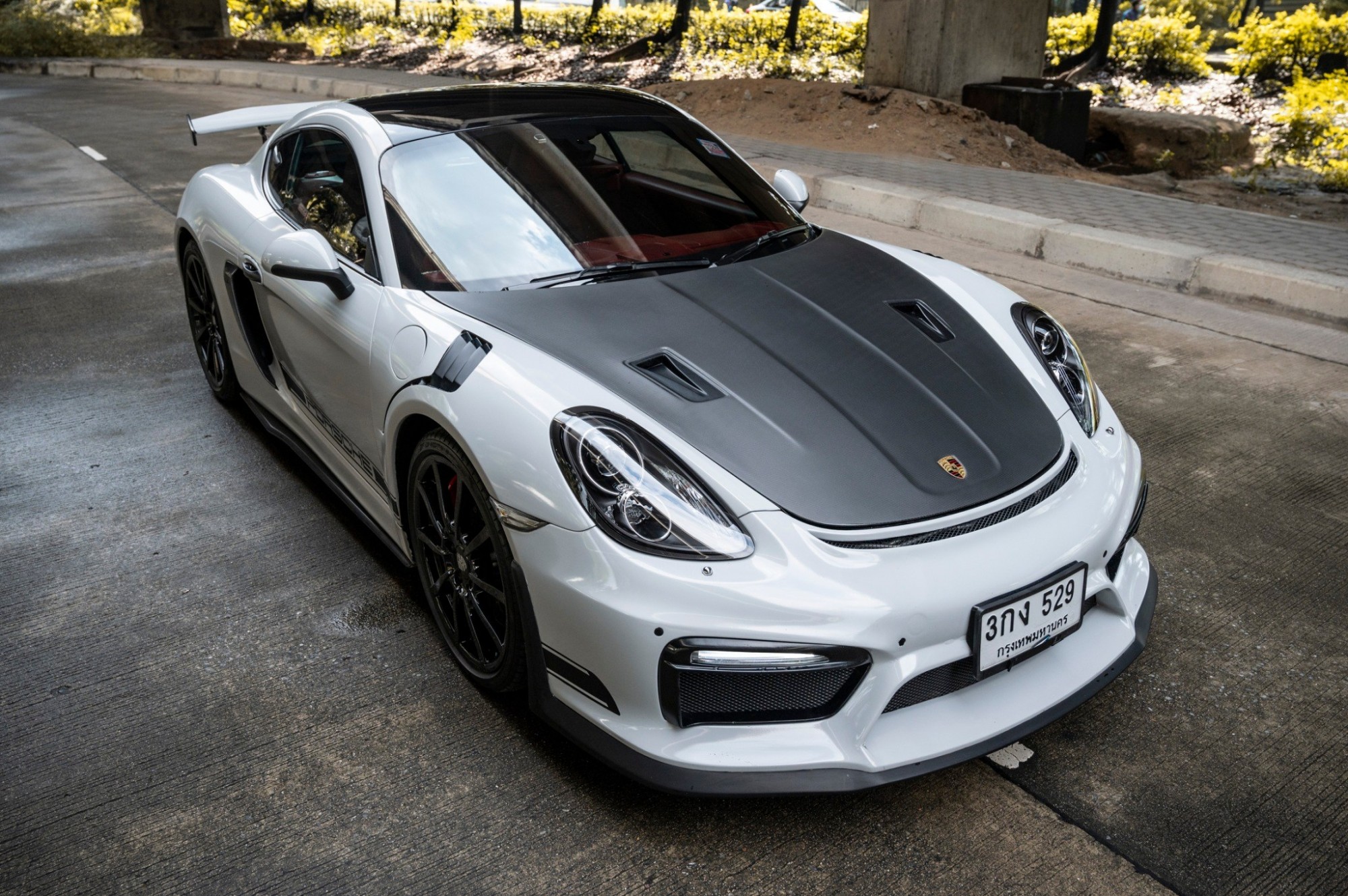 2022 Porsche CAYMAN 981 GR4 สีเทา (รูปที่ 3)