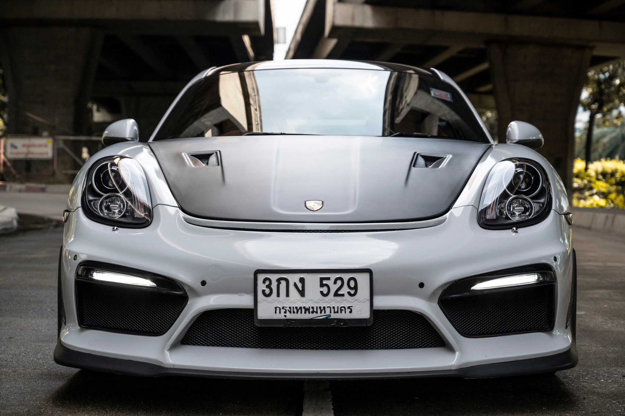 2022 Porsche CAYMAN 981 GR4 สีเทา (รูปที่ 2)