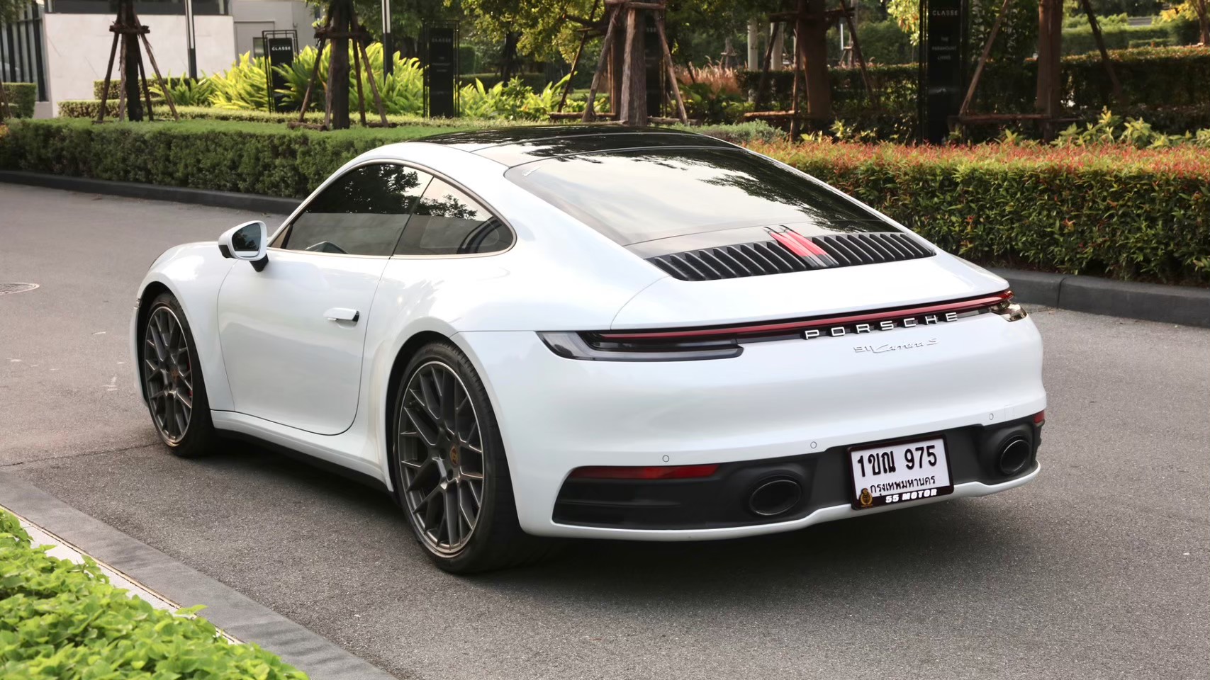 2020 Porsche Porsche Carrera S (992) สีขาว (รูปที่ 3)