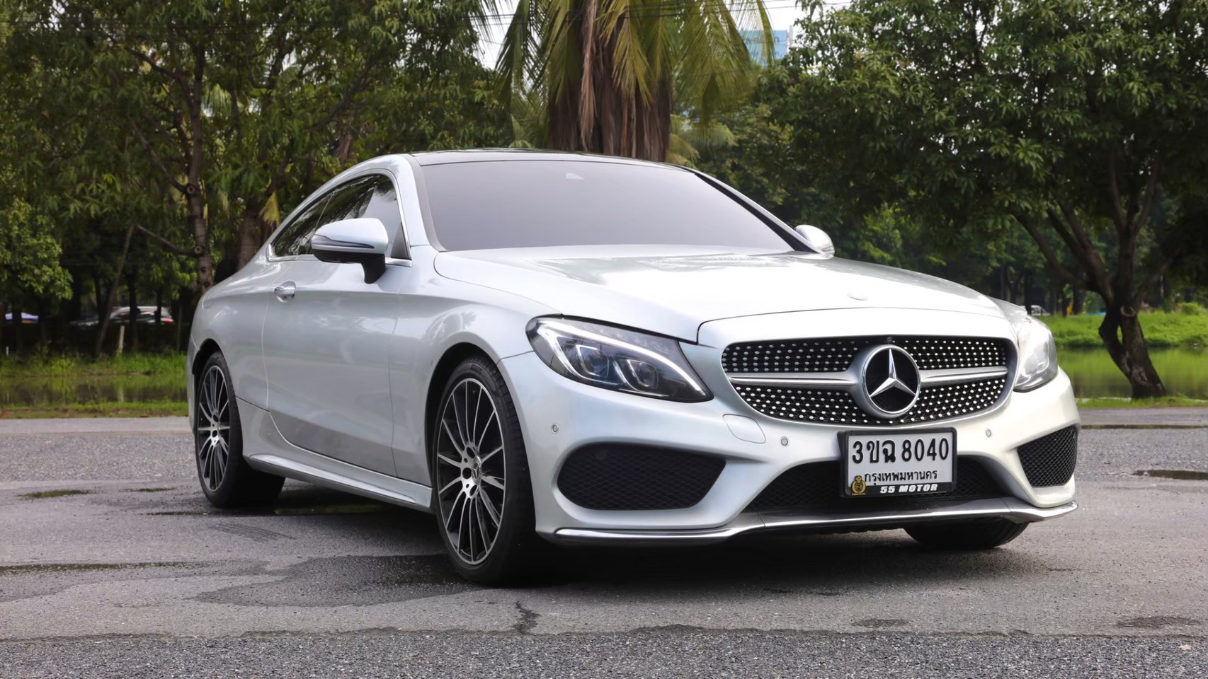 2017 Mercedes-Benz C250 AMG COUPE สีเงิน