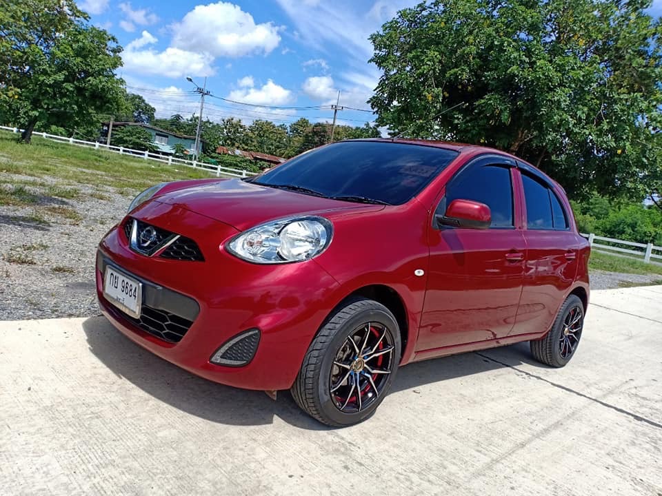 Nissan March ปี 2018 สีแดง (รูปที่ 3)