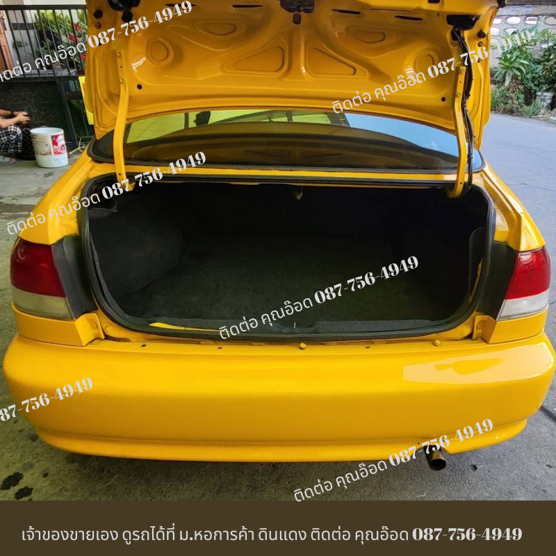 1996 Honda Civic EK โฉม 4 ประตู สีเหลือง (รูปที่ 5)