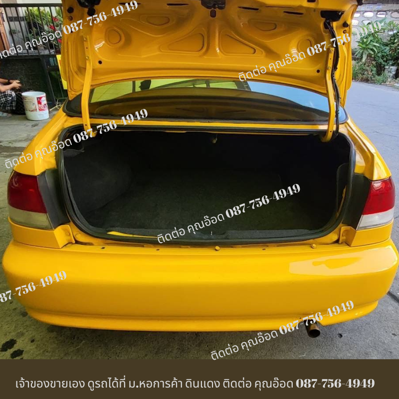 1996 Honda Civic EK โฉม 4 ประตู สีเหลือง