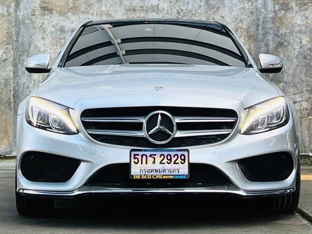 2015 Mercedes-Benz C300 BLUETEC HYBRID AMG Dynamic สีเงิน (รูปที่ 9)