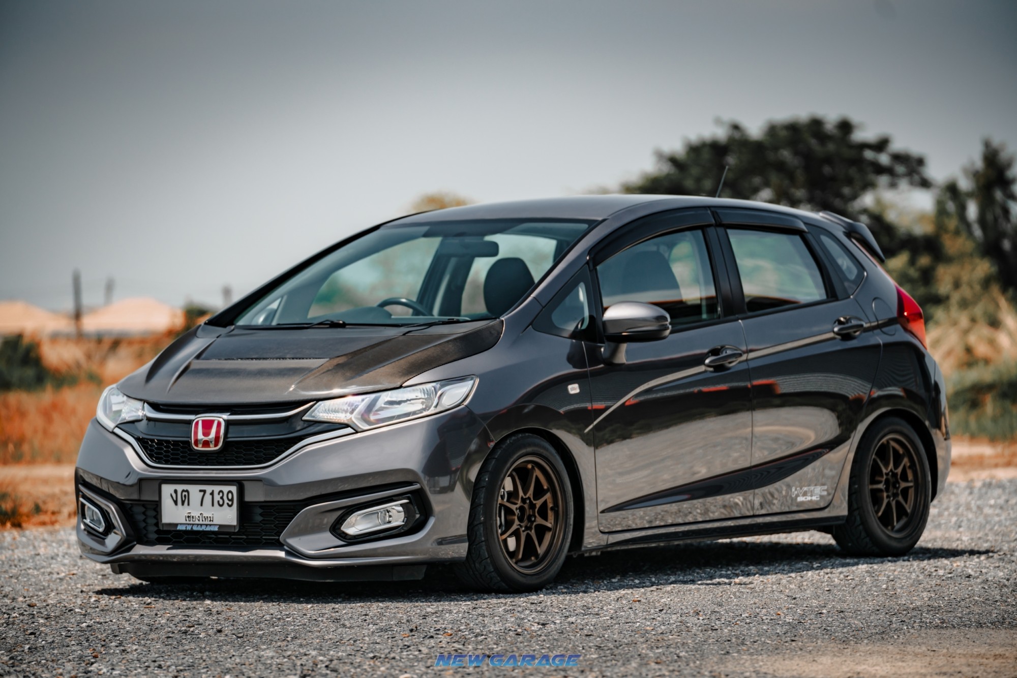 2018 Honda Jazz GK สีเทา