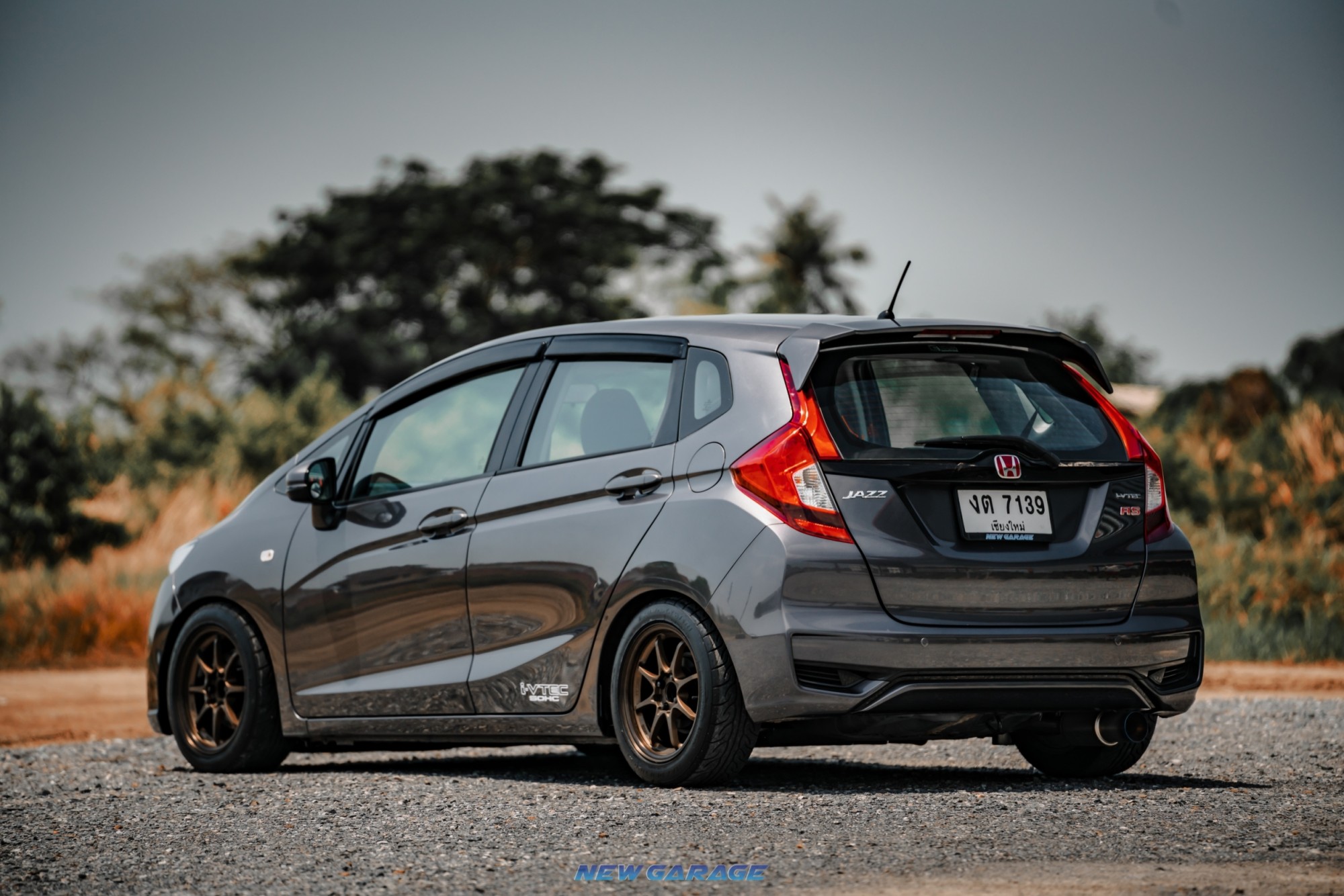 2018 Honda Jazz GK สีเทา