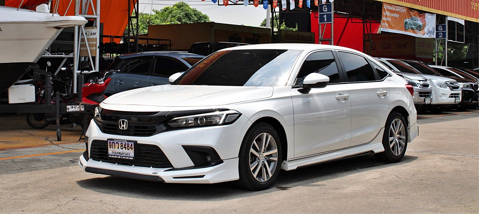 2022 Honda Civic FE i-VTEC Turbo 1.5 EL+ 178 Hp AT สีขาวมุก ระบบ Honda Sensing 178 Hp