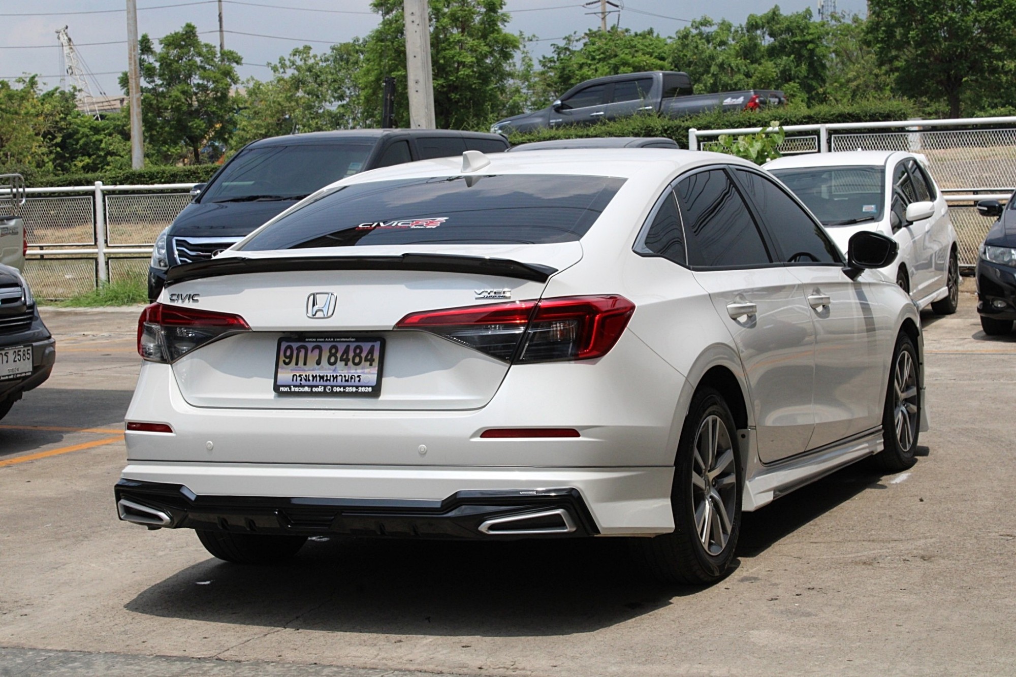 2022 Honda Civic FE i-VTEC Turbo 1.5 EL+ 178 Hp AT สีขาวมุก ระบบ Honda Sensing 178 Hp