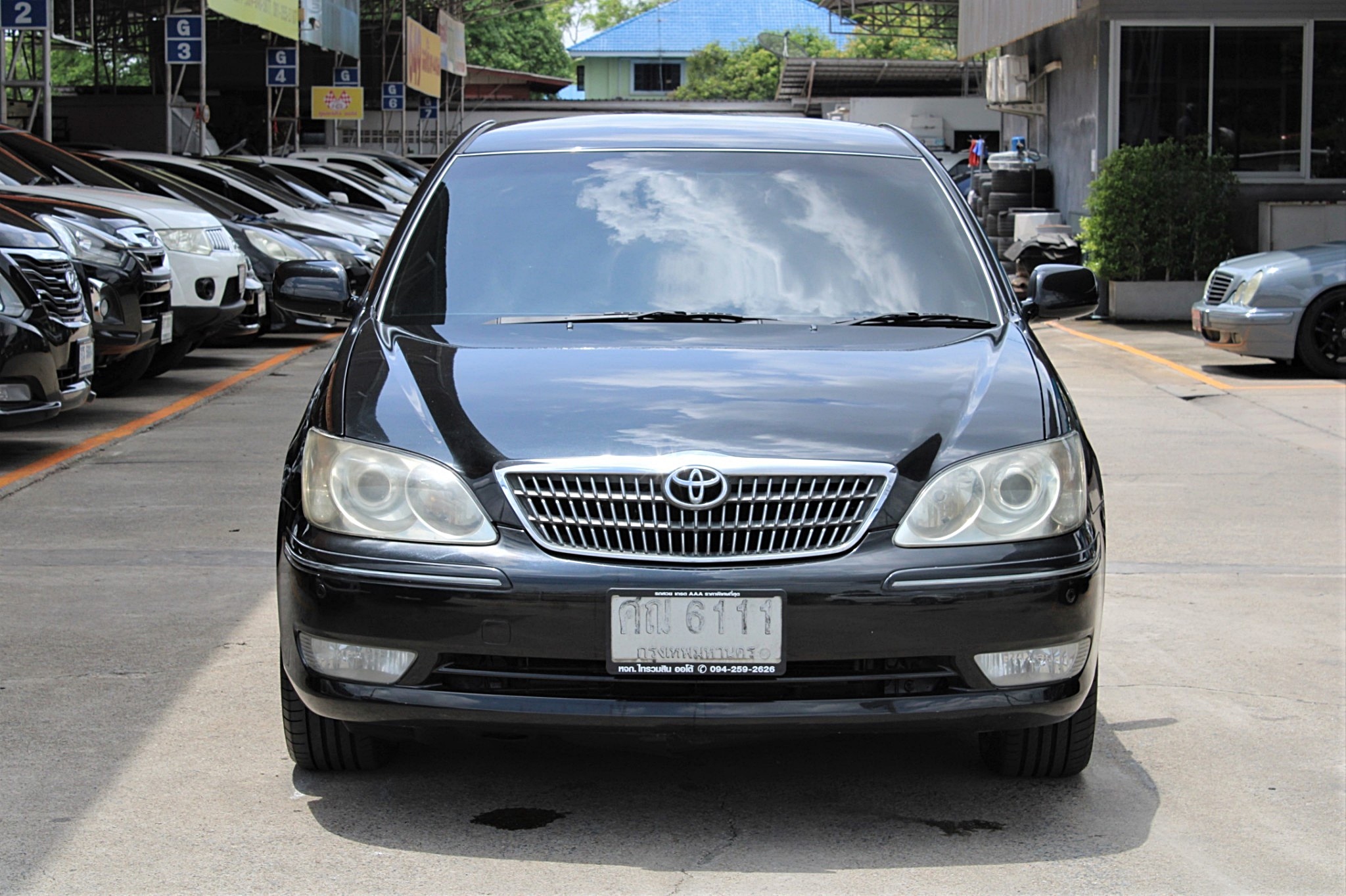 2005 Toyota Camry 2.4 Q AT สีดำ เกียร์อัตโนมัติ รุ่นท๊อปสุด ไม่มีชน ภายในสวยสมบูรณ์ เครื่องช่วงล่างขับดี ไม่แก๊ส ไมล์แท้คันนี้เจ้าของดูแลมาดีมาก เล่มเ (รูปที่ 6)