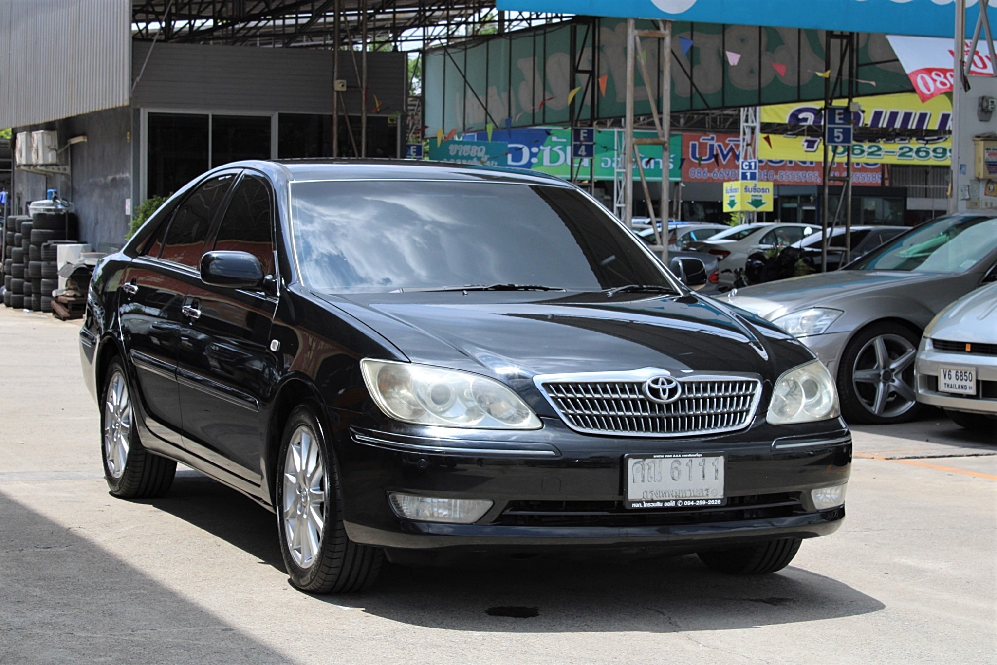 2005 Toyota Camry 2.4 Q AT สีดำ เกียร์อัตโนมัติ รุ่นท๊อปสุด ไม่มีชน ภายในสวยสมบูรณ์ เครื่องช่วงล่างขับดี ไม่แก๊ส ไมล์แท้คันนี้เจ้าของดูแลมาดีมาก เล่มเ (รูปที่ 3)