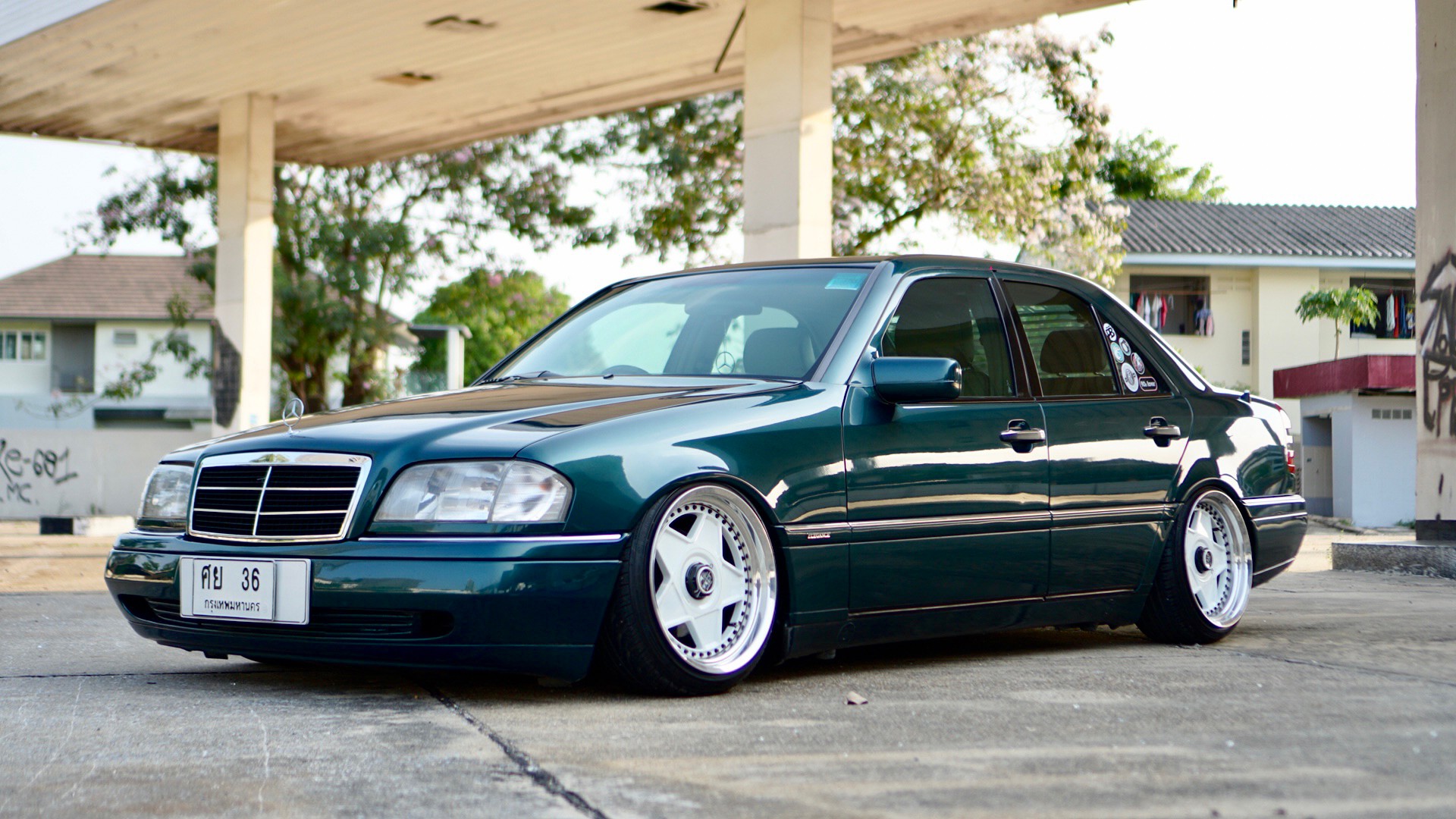 2000 Mercedes-Benz C-Class C220 สีเขียว