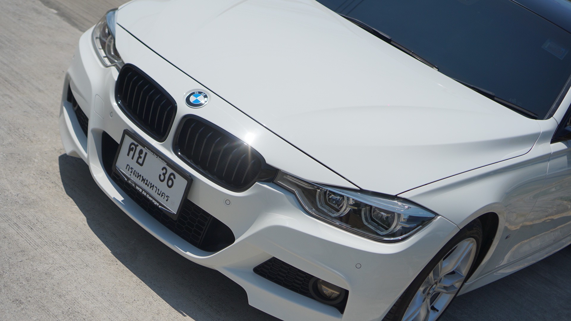 2018 BMW Bmw 320d Msport แท้โรงงาน สีขาว (รูปที่ 4)