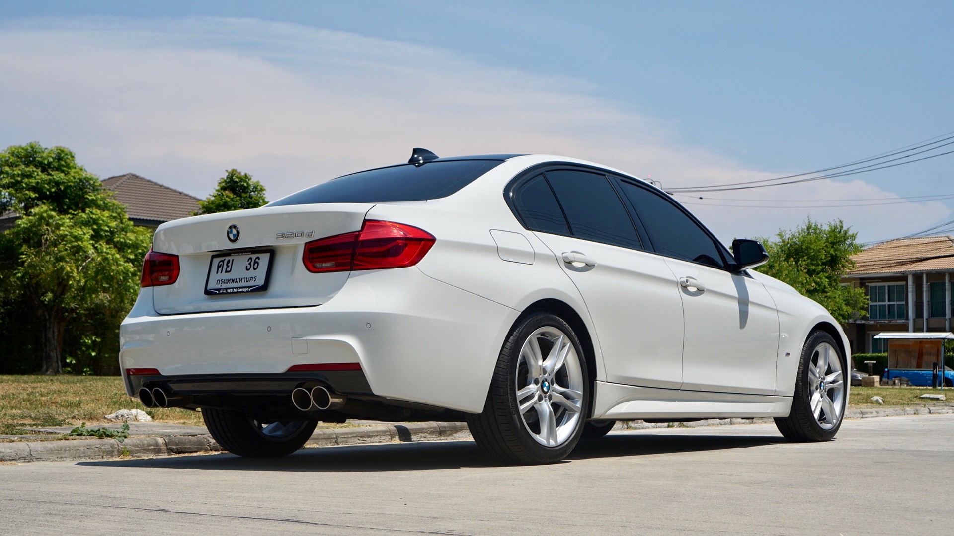 2018 BMW Bmw 320d Msport แท้โรงงาน สีขาว (รูปที่ 16)