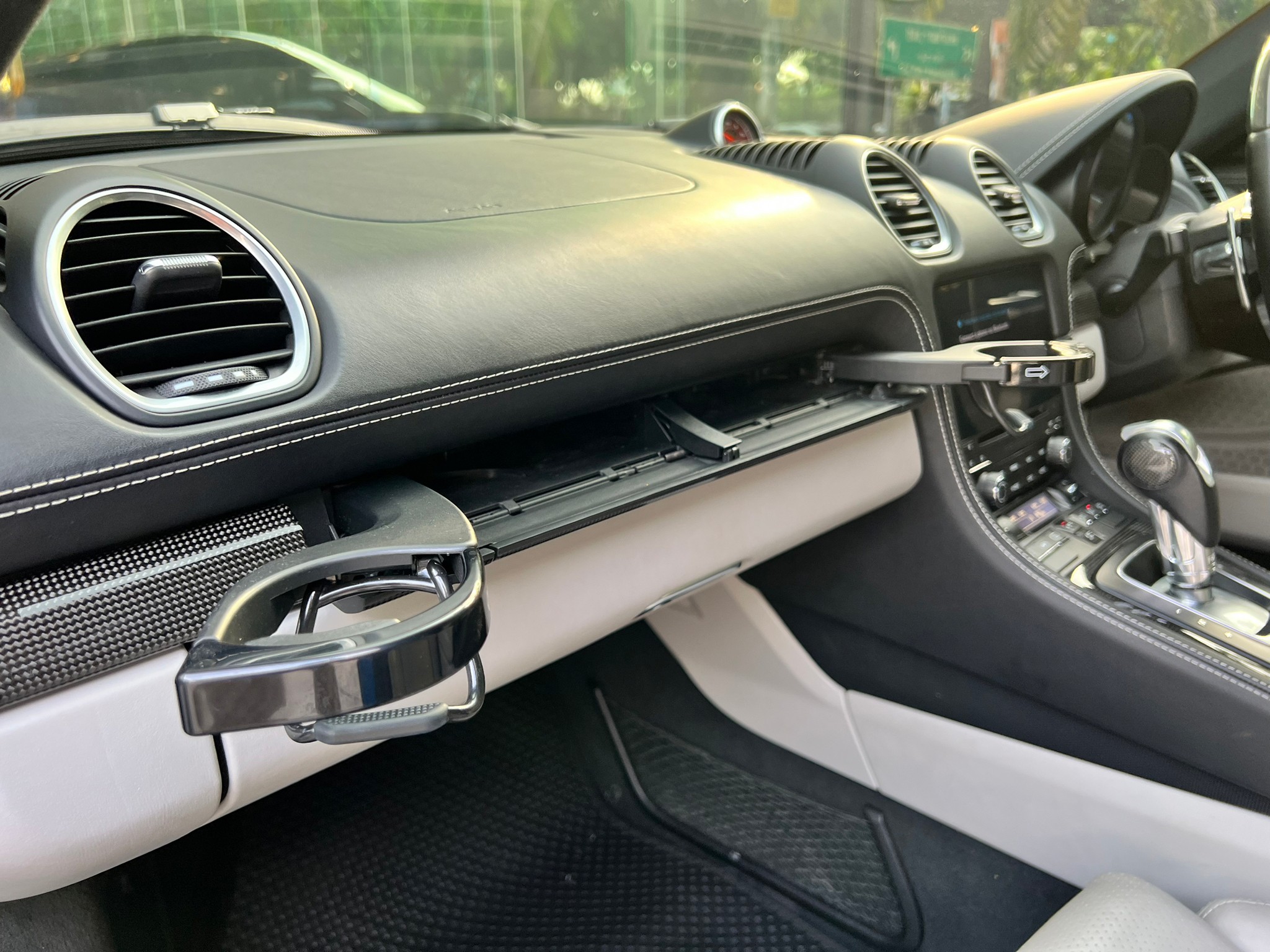 2018 Porsche 718 Boxster (Cayman) 718 Cayman สีน้ำเงิน (รูปที่ 6)