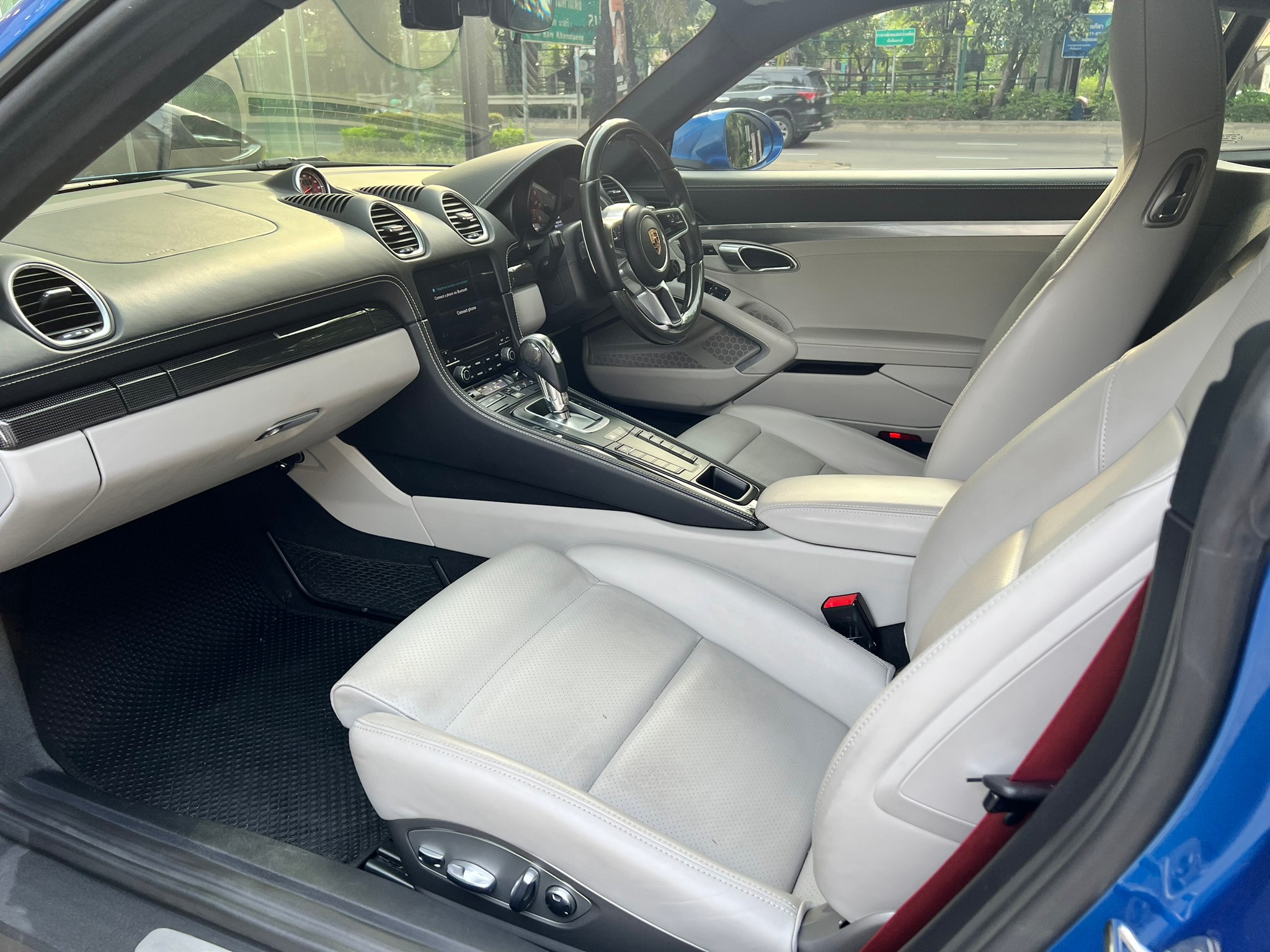 2018 Porsche 718 Boxster (Cayman) 718 Cayman สีน้ำเงิน (รูปที่ 2)