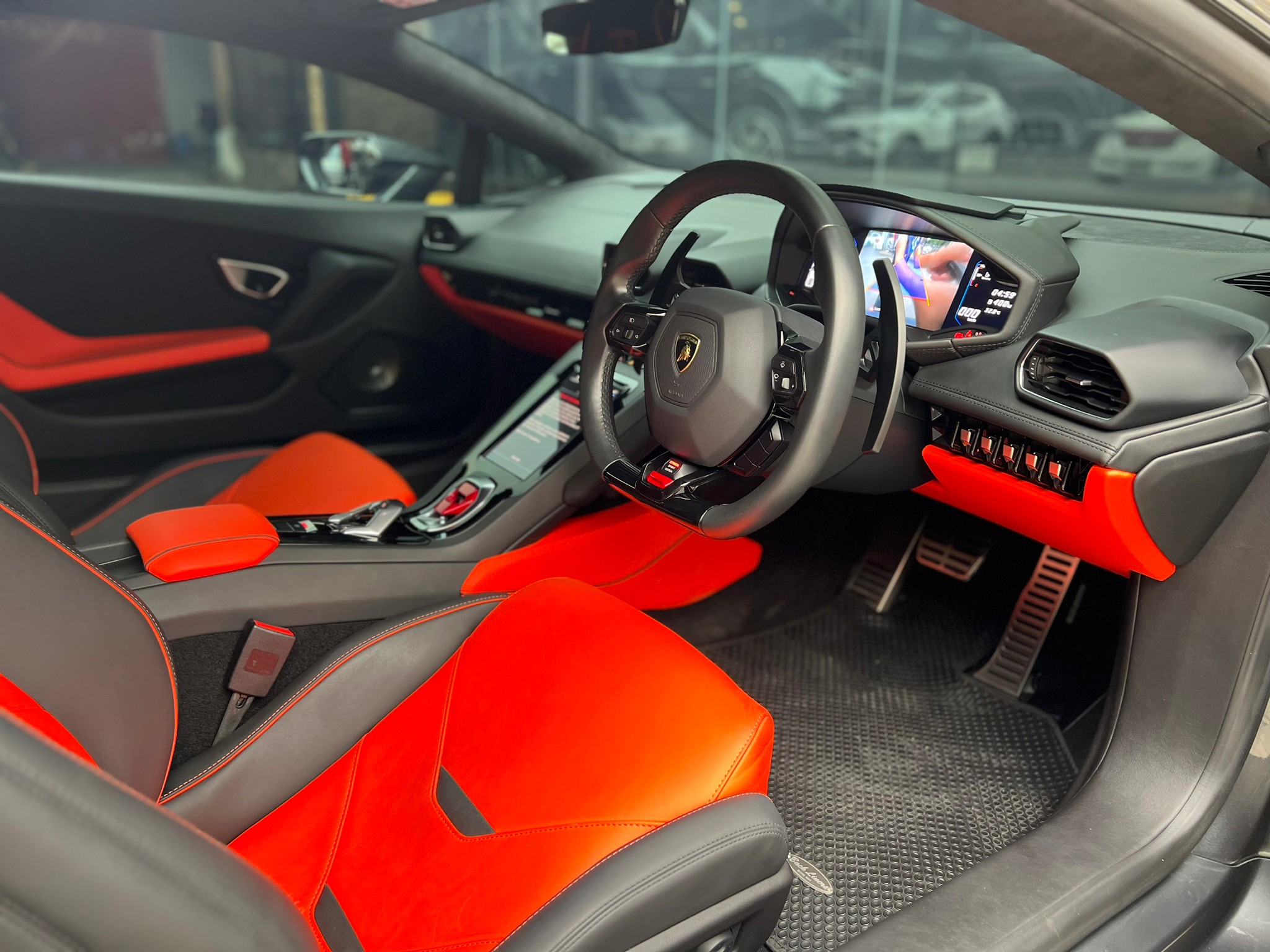 2021 Lamborghini Huracan EVO RWD สีดำ (รูปที่ 3)