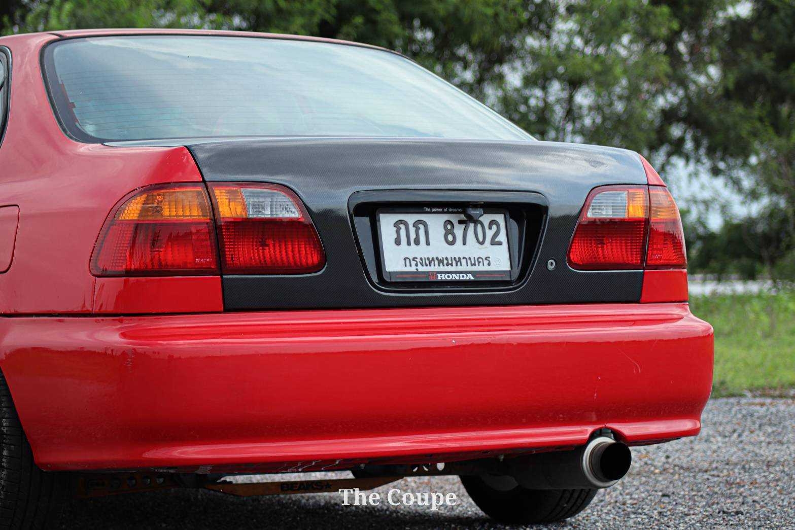 2000 Honda Civic EK โฉม Coupe สีแดง (รูปที่ 6)