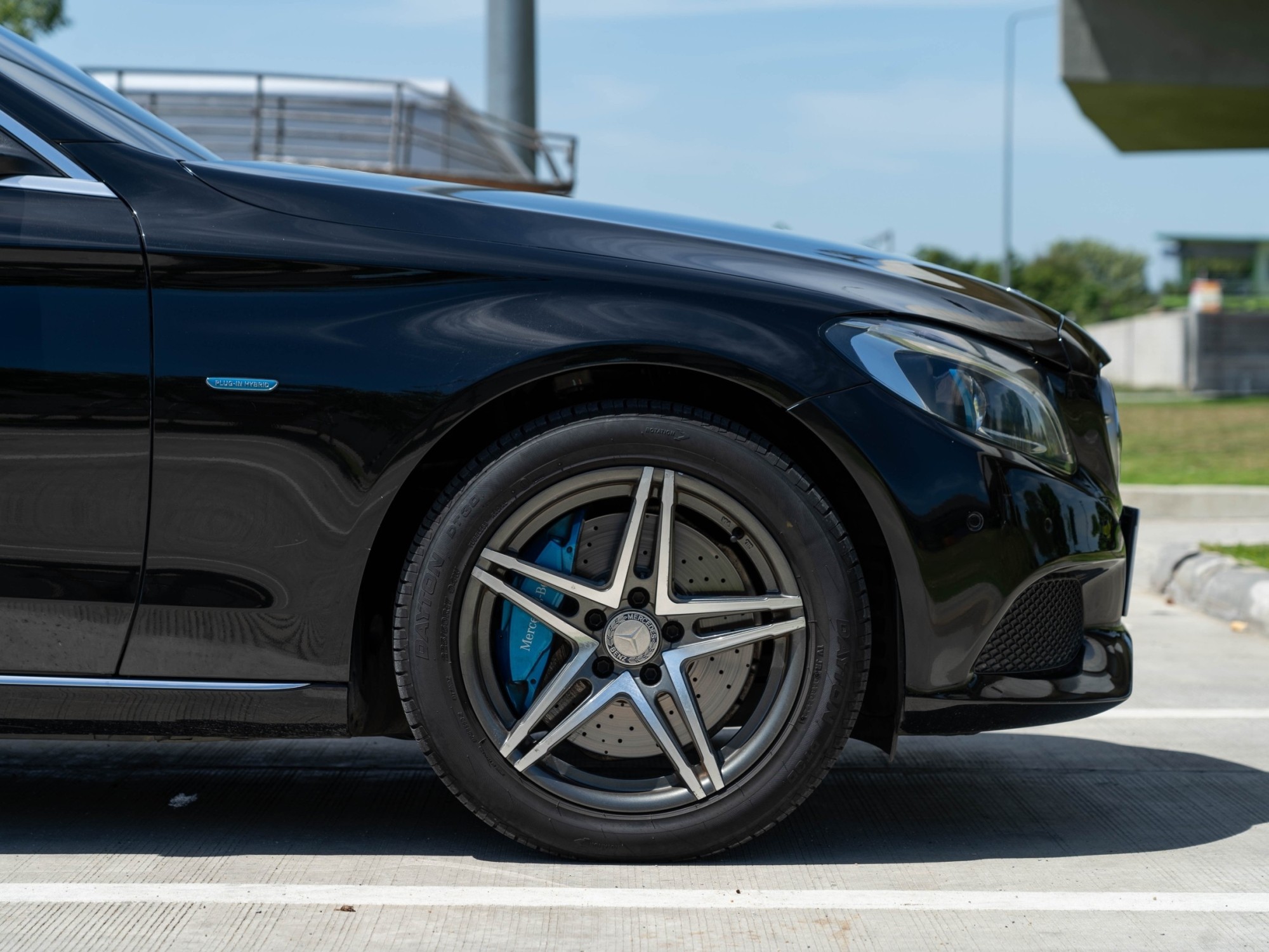 2017 Mercedes-Benz C-Class W206 C350e AMG สีดำ