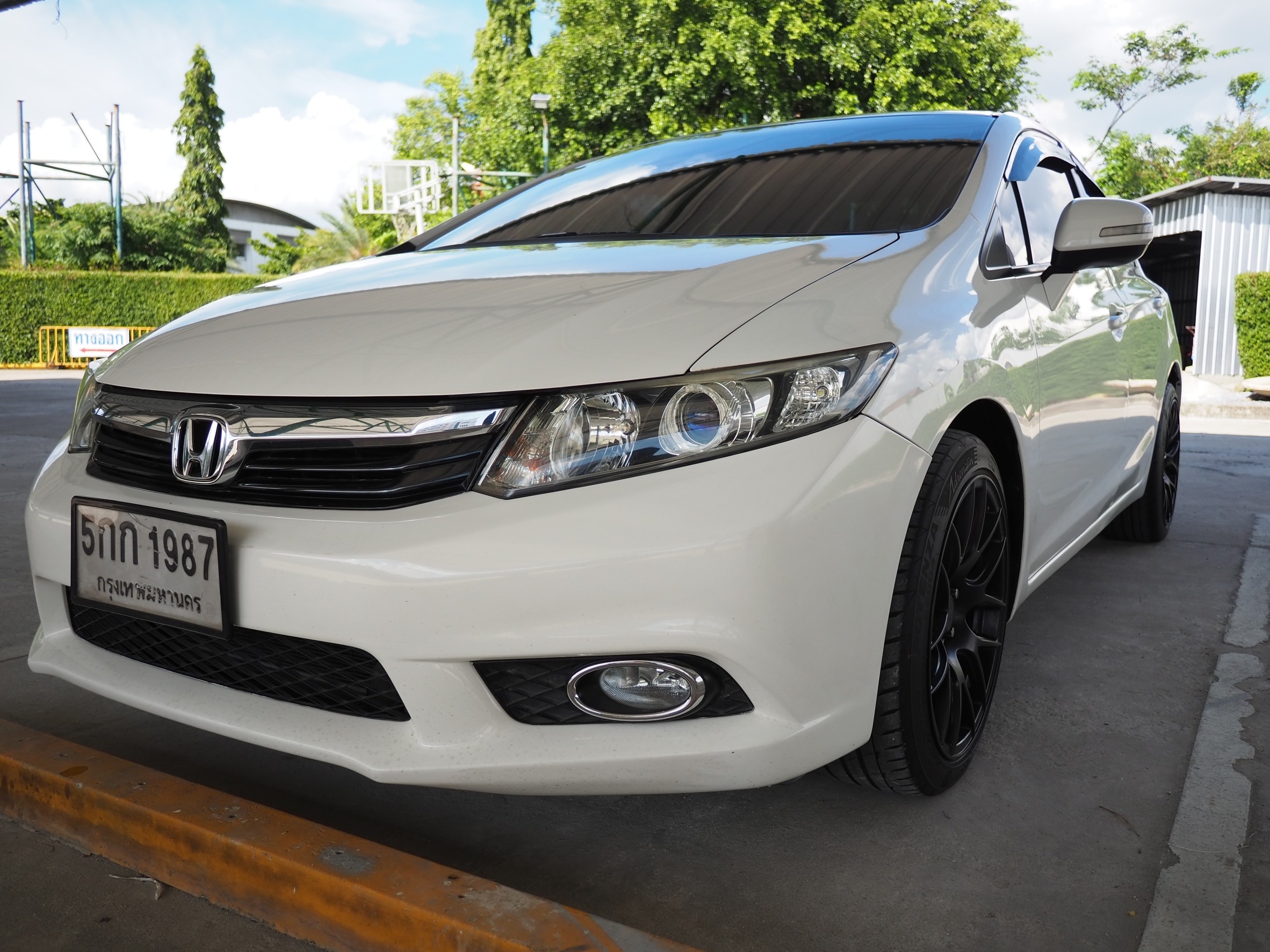 2016 Honda Civic Sedan สีขาว