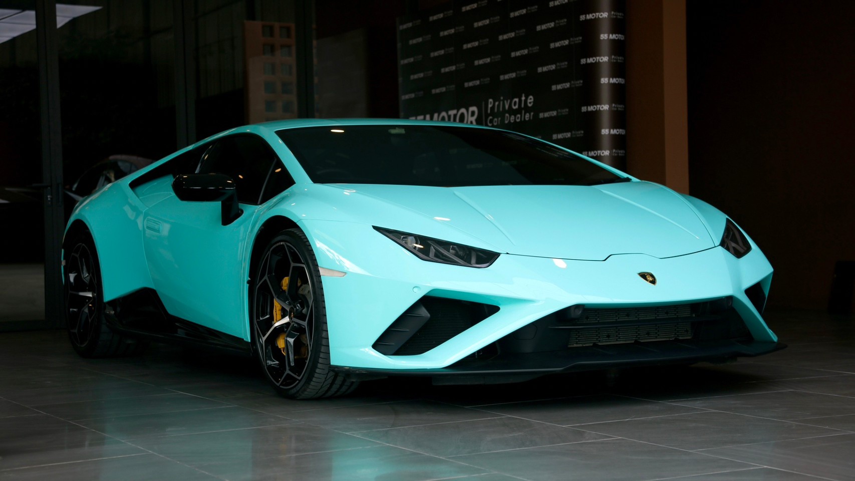 2020 Lamborghini Huracan EVO RWD สีฟ้า