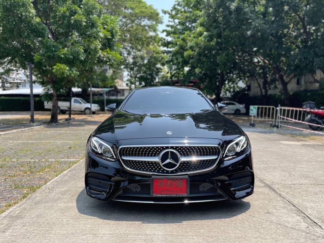 2019 Mercedes-Benz E-Class E 200 Coupe AMG สีดำ (รูปที่ 2)