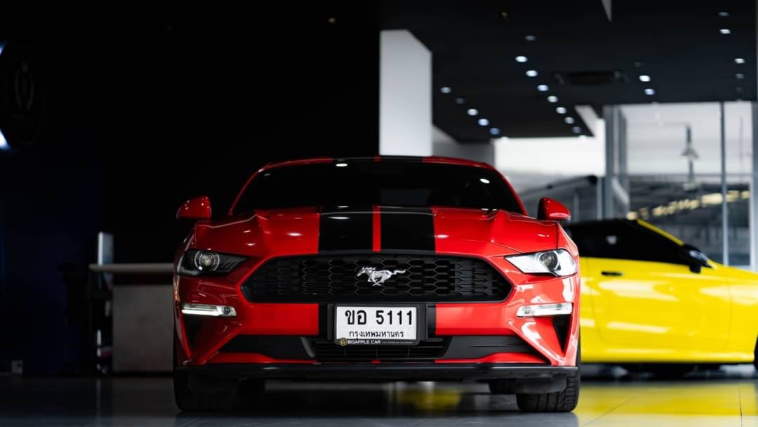 2018 Ford Mustang 2.3L สีแดง