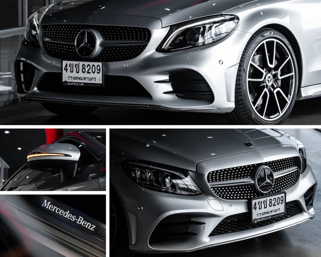 2019 Mercedes-Benz C-Class C 220 d AMG สีเงิน (รูปที่ 9)