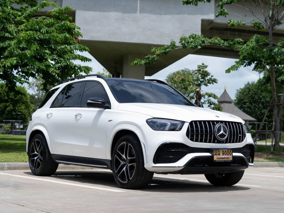 2022 Mercedes-Benz GLE-Class GLE 350 de 4MATIC สีขาว (รูปที่ 3)