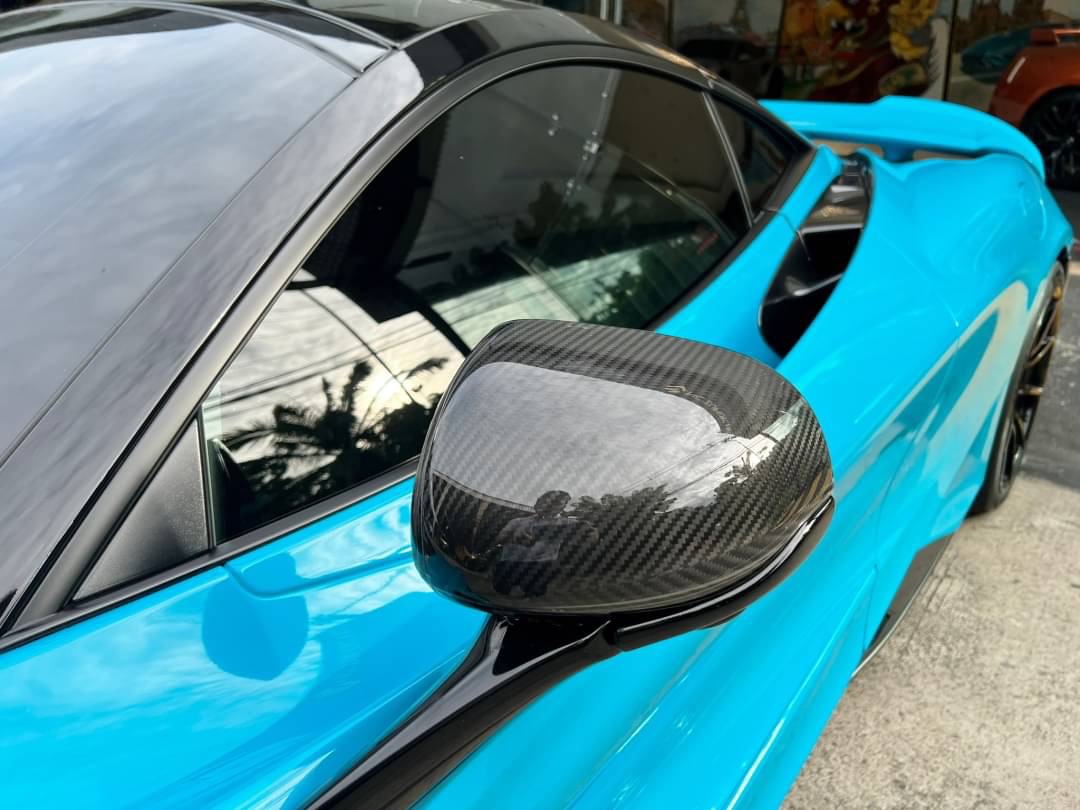 2021 McLaren 765 LT Coupe สีฟ้า (รูปที่ 5)