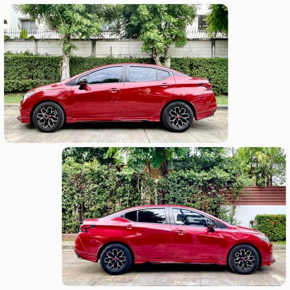 2021 Nissan Almera สีแดง (รูปที่ 9)
