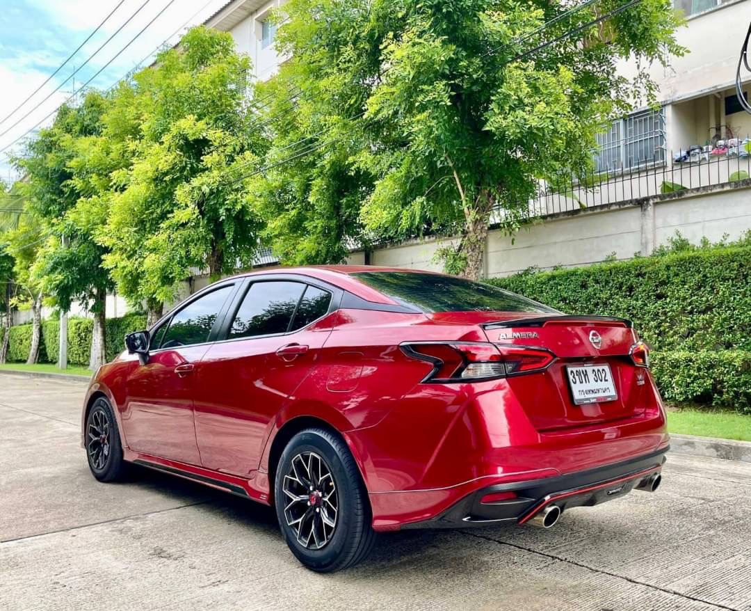 2021 Nissan Almera สีแดง (รูปที่ 7)