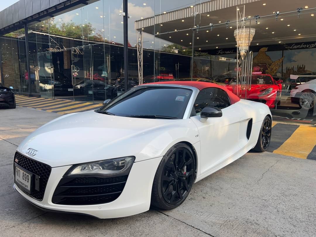 2012 Audi R8 V8 Spyder สีขาว (รูปที่ 3)