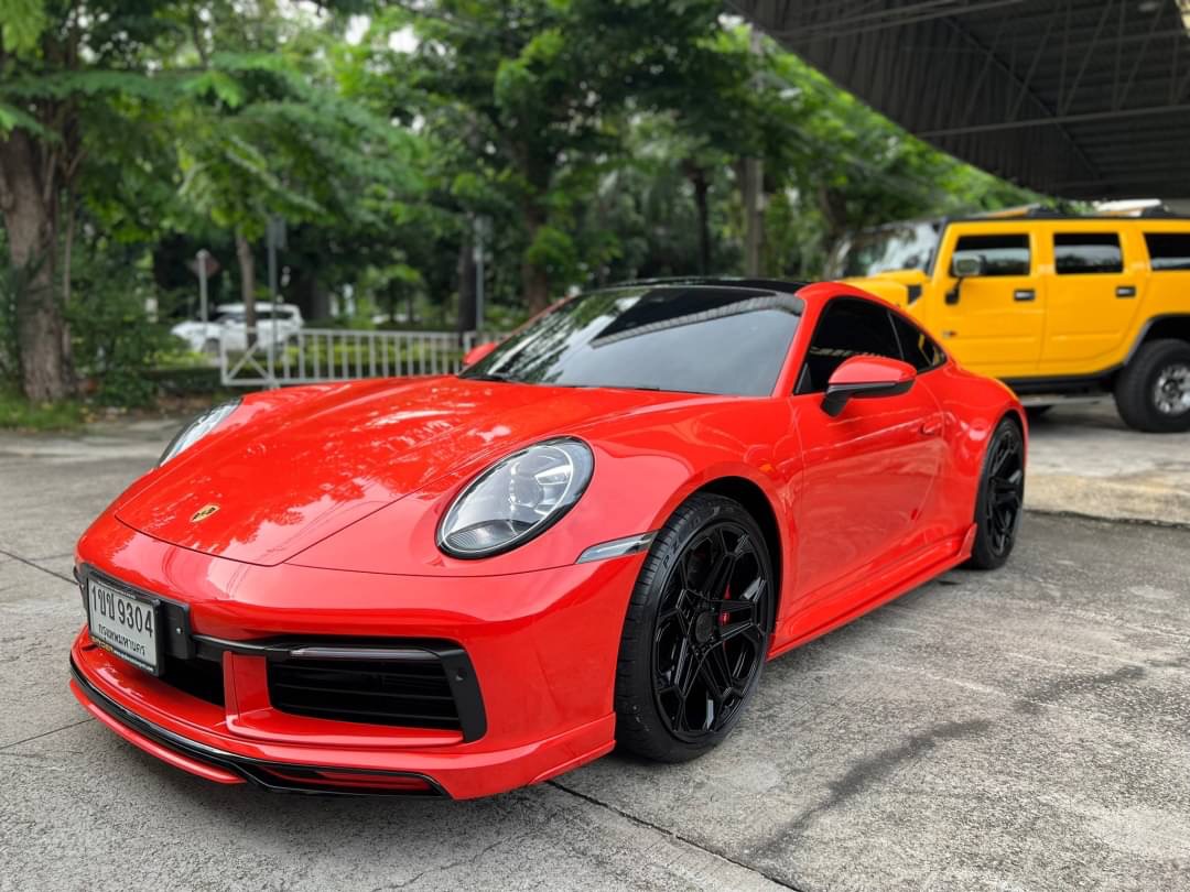2020 Porsche 992 Carera S Techart สีส้ม (รูปที่ 3)
