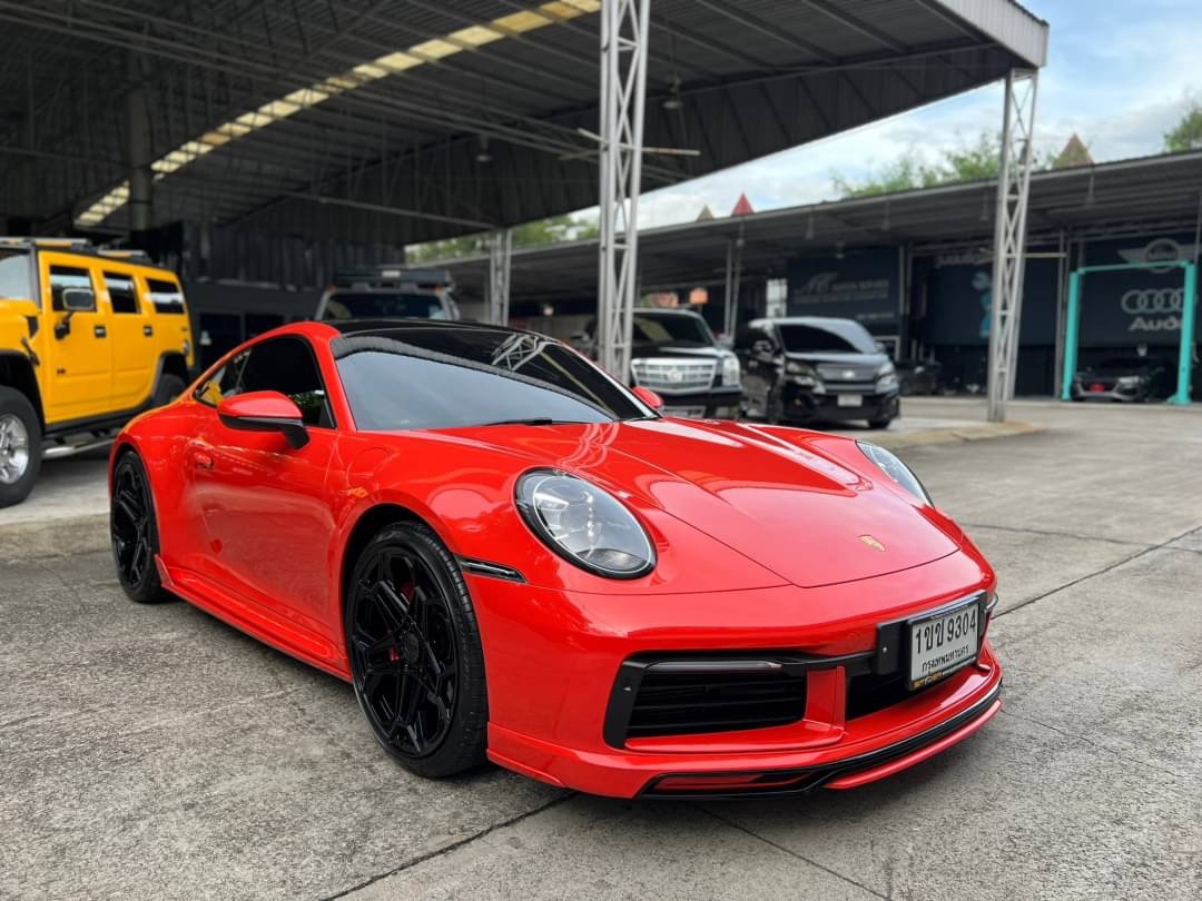 2020 Porsche 992 Carera S Techart สีส้ม (รูปที่ 2)