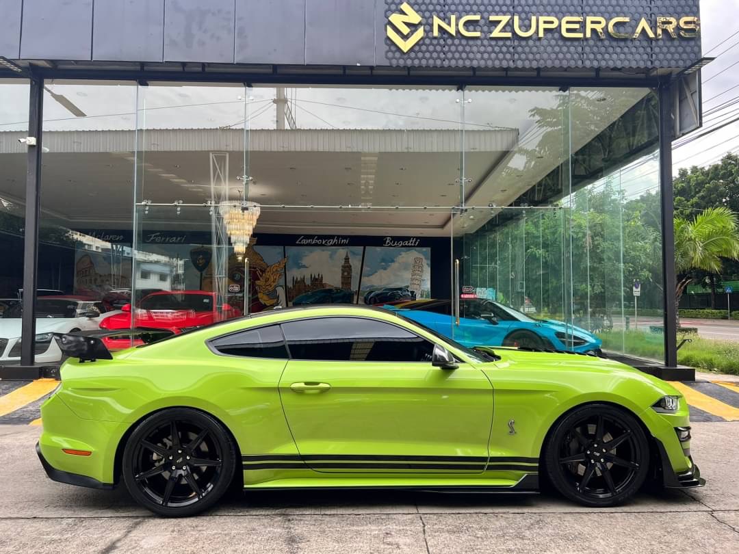 2021 Ford Mustang 2.3L สีเขียว (รูปที่ 3)