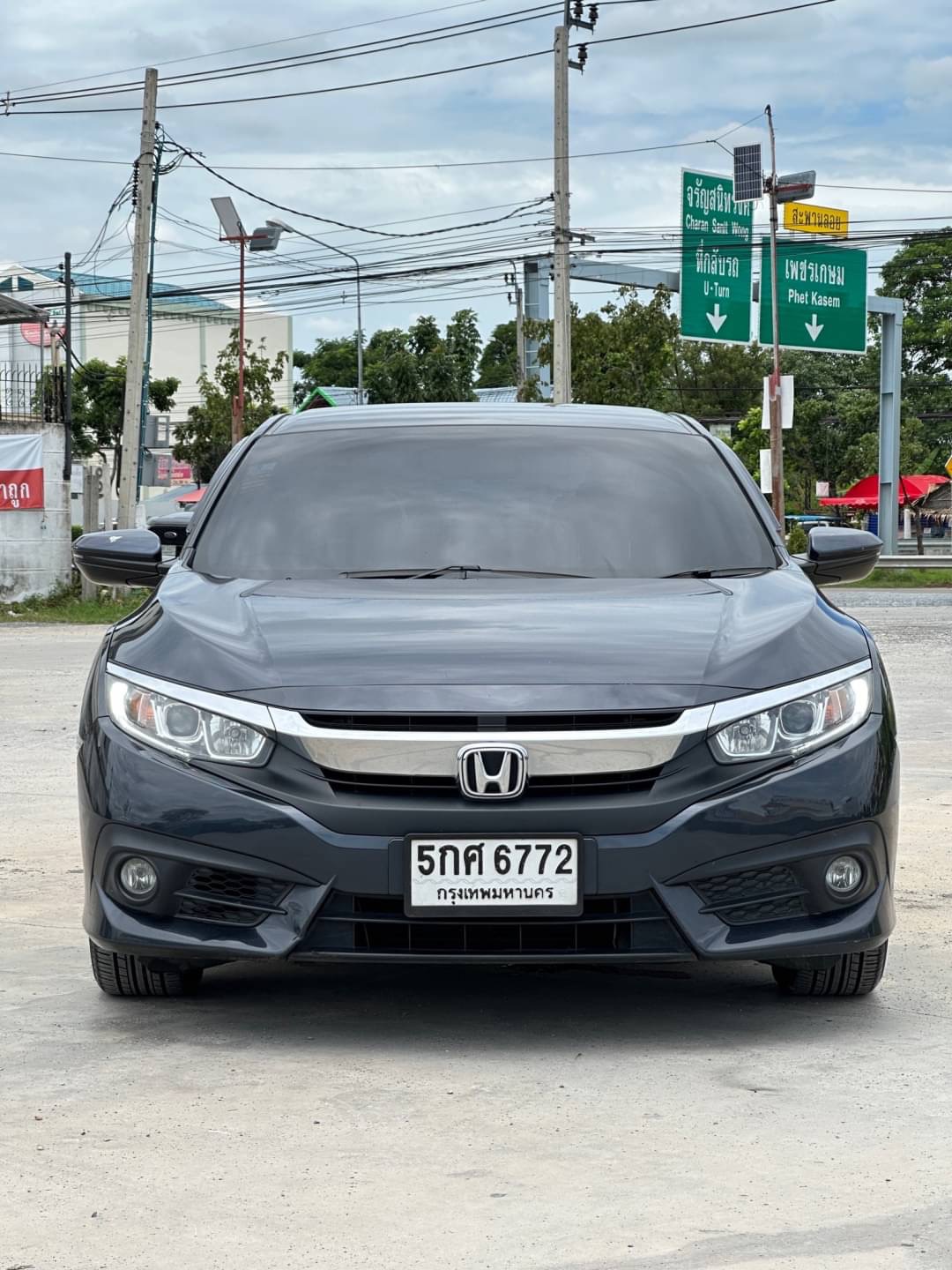 2017 Honda Civic สีเทา