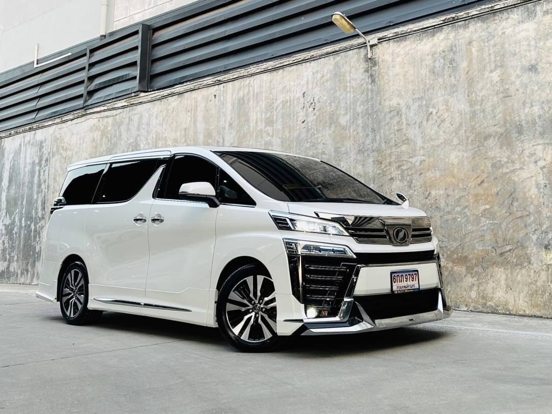 2019 Toyota Vellfire สีขาว (รูปที่ 2)