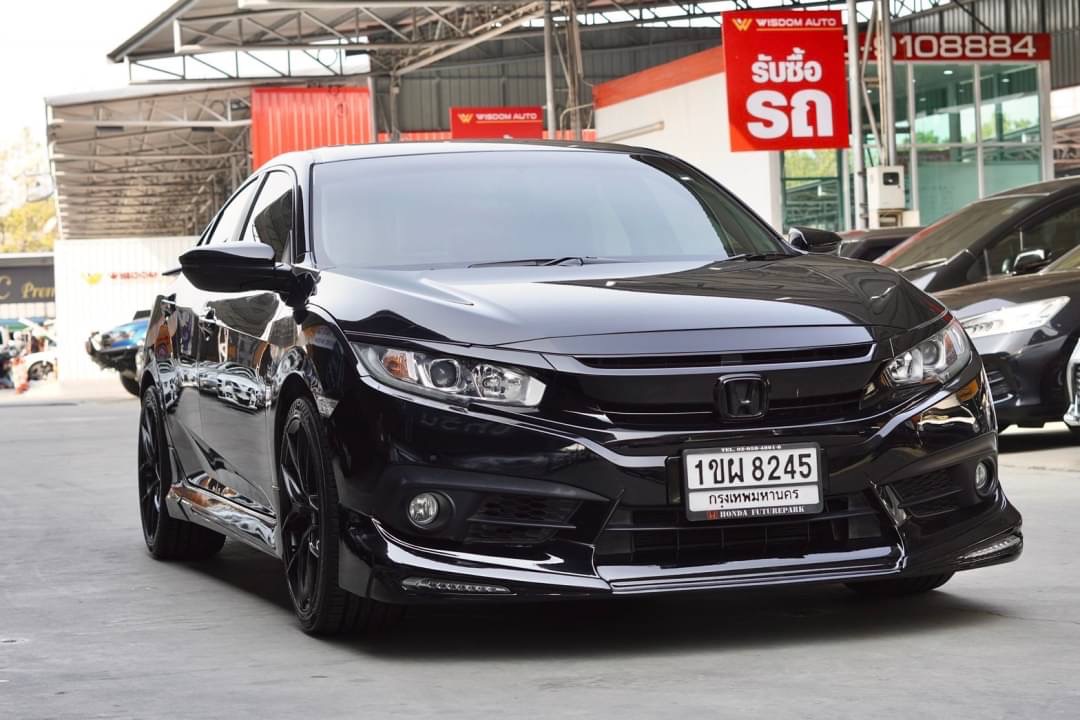 2016 Honda Civic Sedan สีดำ (รูปที่ 4)