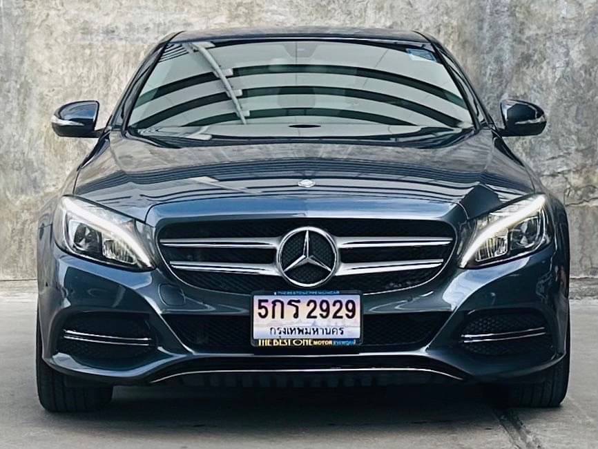 2016 Mercedes-Benz C-Class W205 C200 สีเทา (รูปที่ 2)