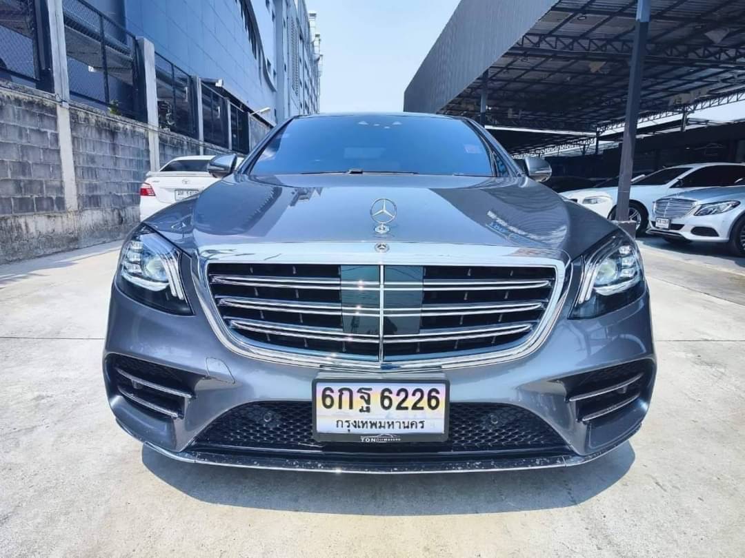2018 Mercedes-Benz S-Class S 350d สีเทา (รูปที่ 2)